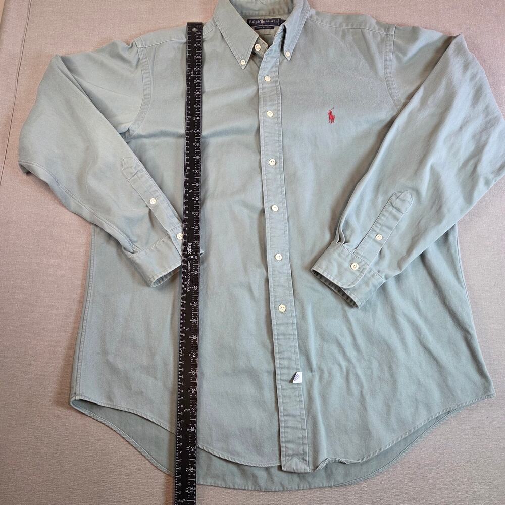 Solid Light Green Polo Ralph Lauren Button Down S… - image 6